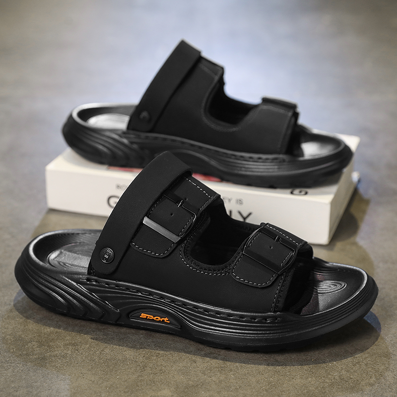 Flip Flop Leather Men - Pantuflas de cuero para hombre, sandalias