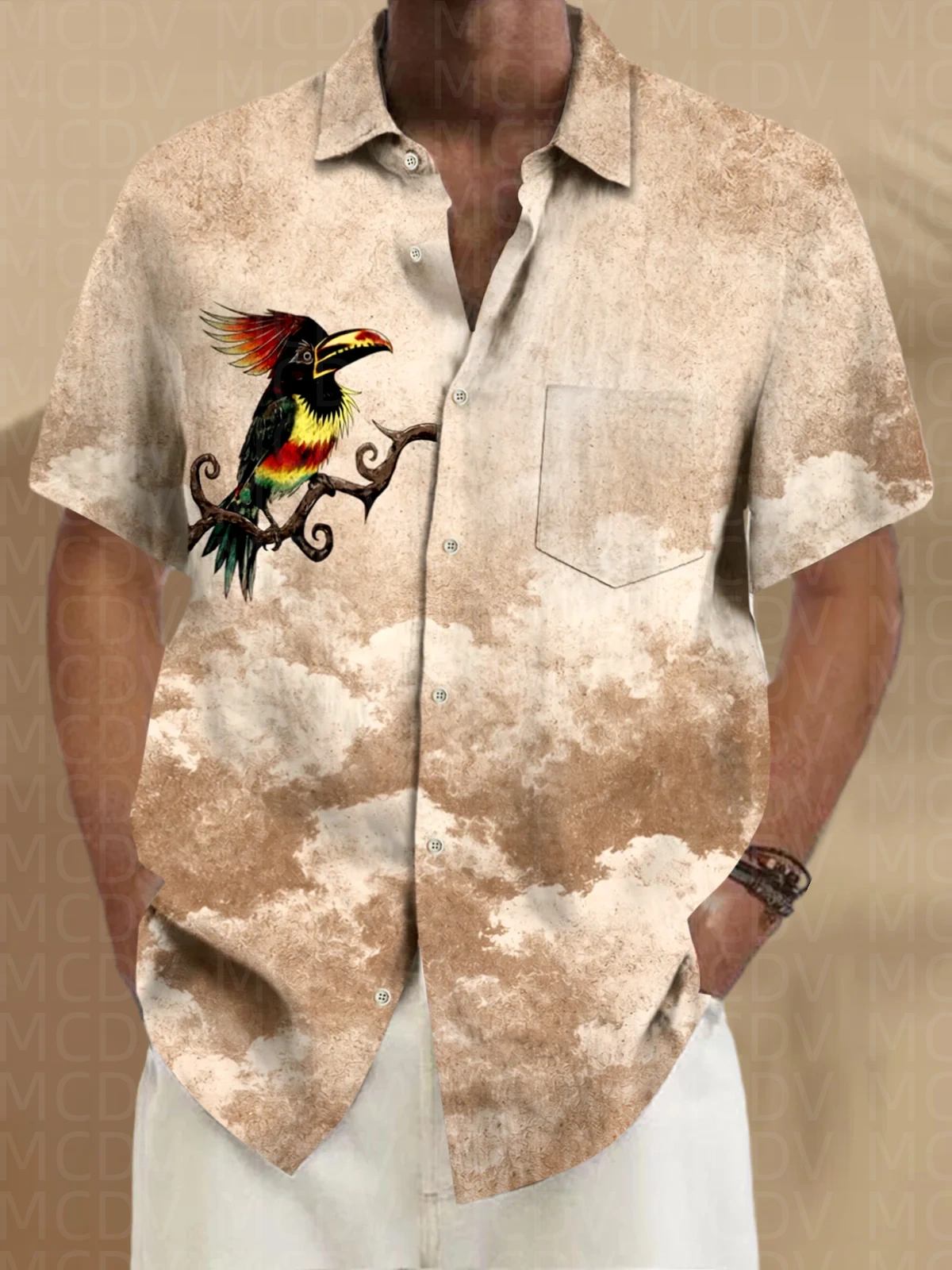 Camisa Hawaiana para Hombre co - Shirt Camp Collar reseña y precio