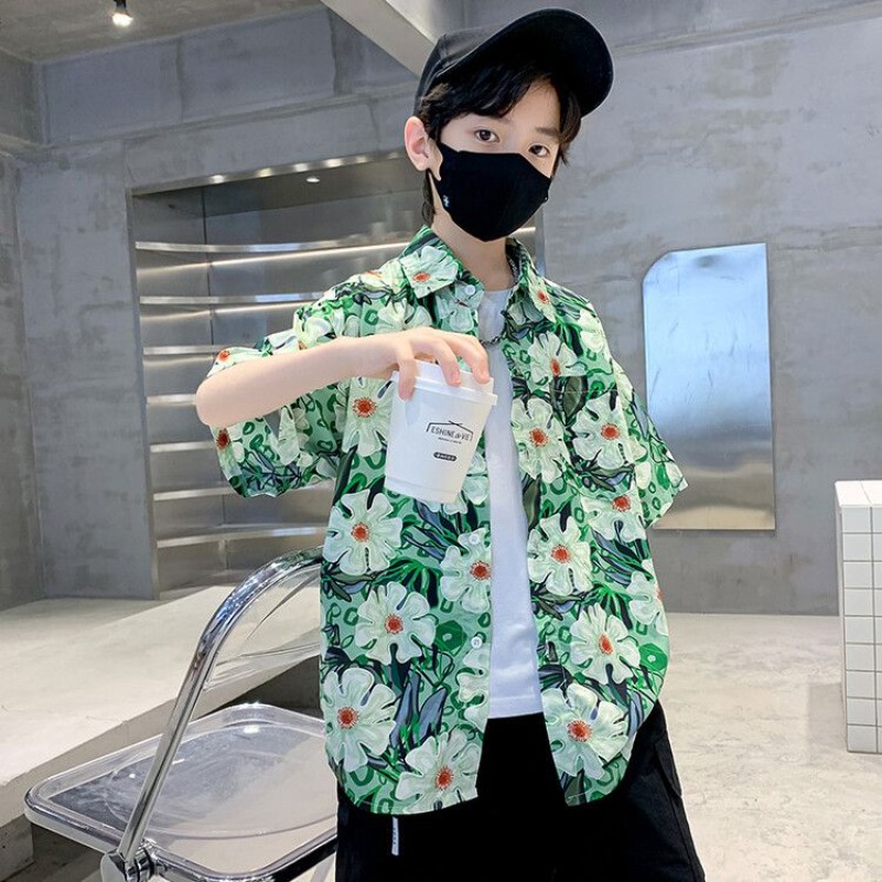 Conjunto de Verano para Niños, - Resort Shirt Floral reseña y precio