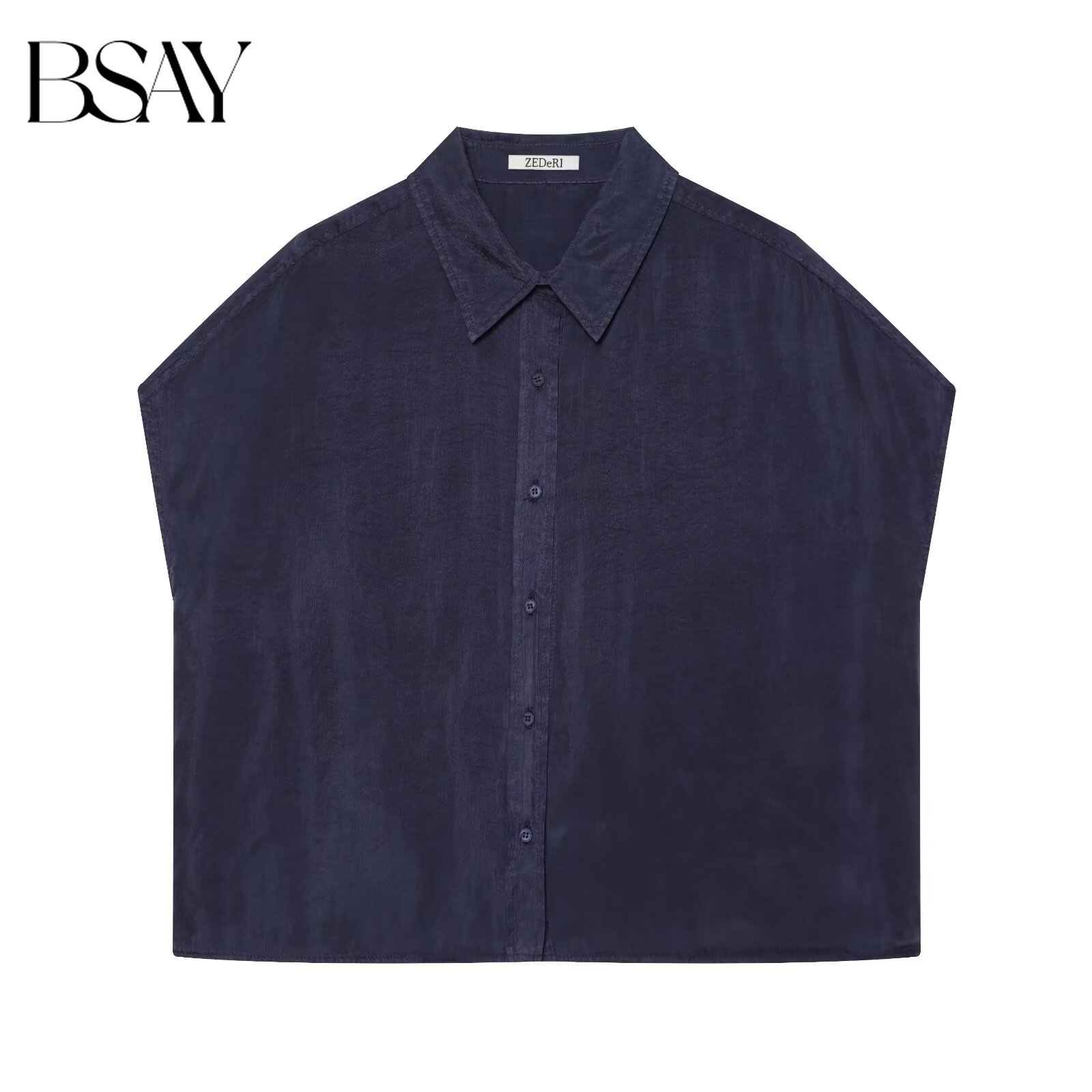 BSAY Nueva Blusa Corta de Moda - Shirt Camp Collar reseña y precio
