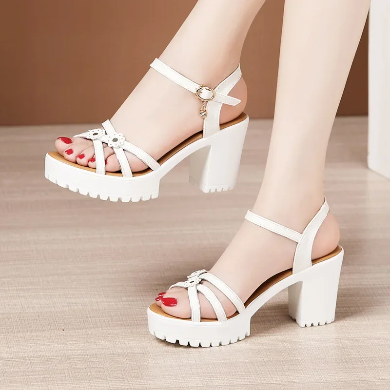 Sandalias de Plataforma con Ta - Casual Sandal Leather reseña y precio