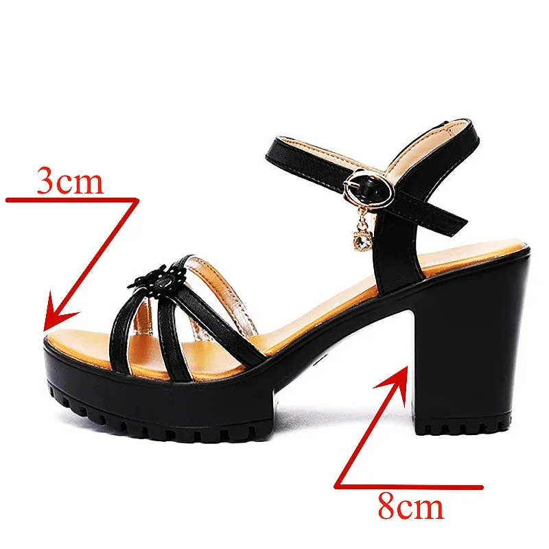 Sandalias de Plataforma con Ta - Casual Sandal Leather reseña y precio